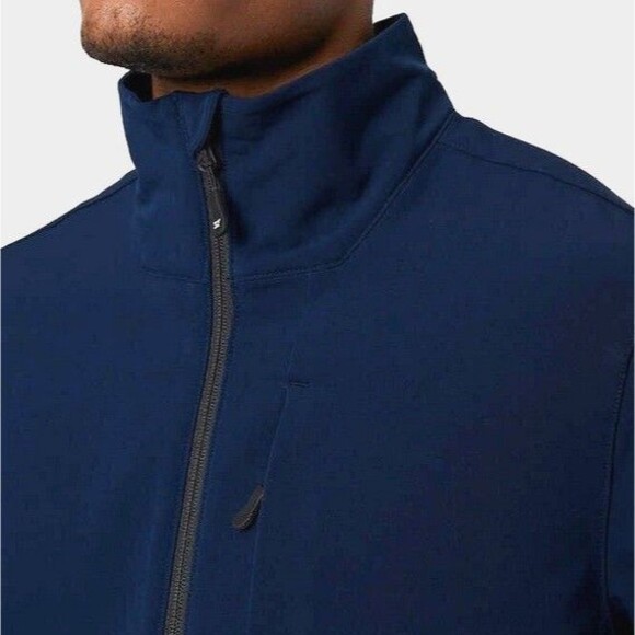 NWT 32 Degrees Heat Mens Full-Zip Lightweight Navy Blue Jogger Jacket Size XL - Picture 3 of 4